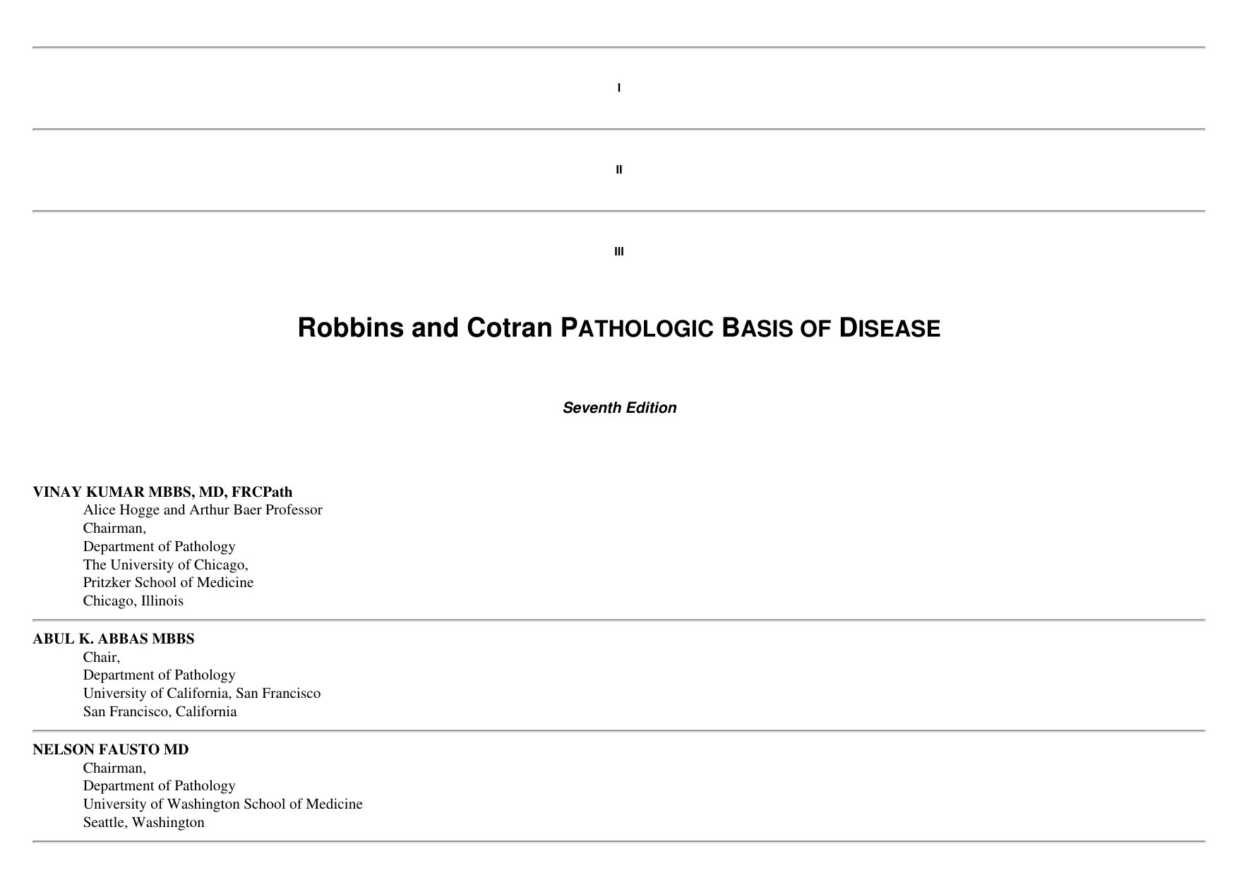 Robbins and Cotran Pathologic Basis of Disease cover