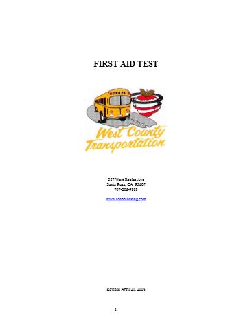 FIRST AID MCQS cover