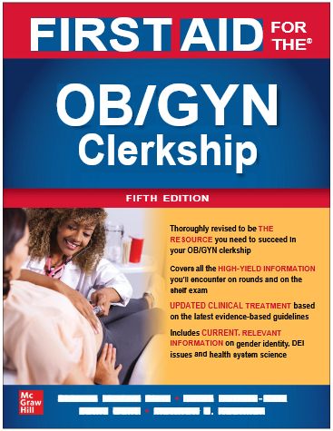 First Aid for the OB/GYN Clerkship, 5e cover